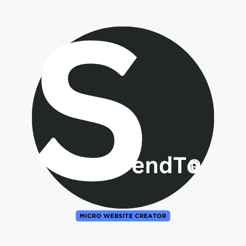 SendTo | Micro Website Creator